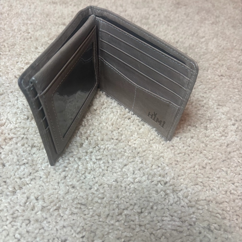 Himi Mens Bifold Leather Wallet Tan - Picture 7 of 9